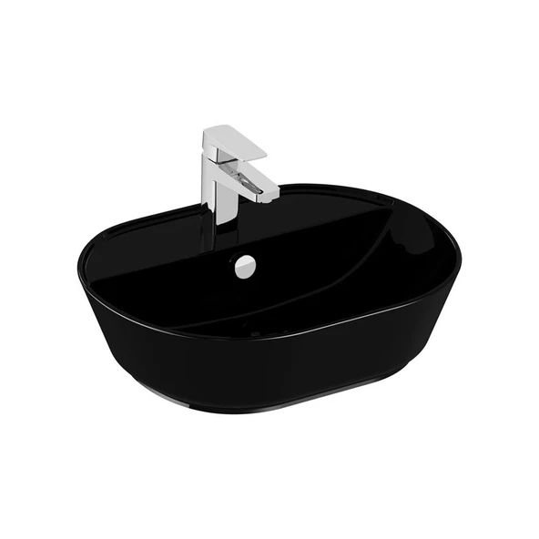 VitrA Geo Çanak Lavabo Siyah 7428B070-0001 ürün görseli 1