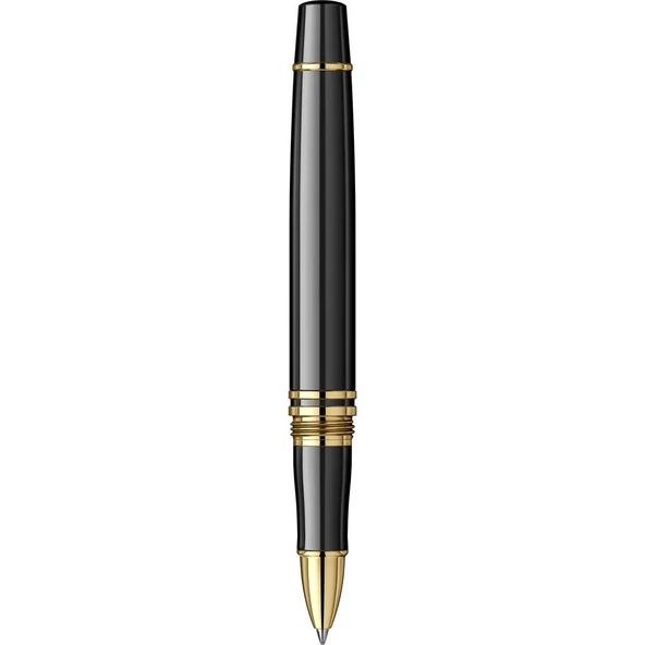 SCRIKSS FORTUNE ROLLER KALEM SIYAH ALTIN - Resim 5