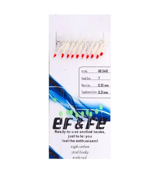 Effe HG3416 10'lu Sabiki Çapari No:9 Renk:3416 ürün görseli 1