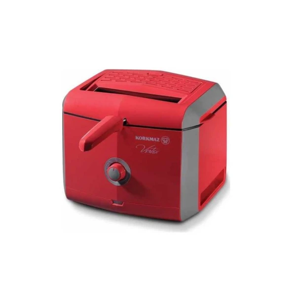 Korkmaz Vertex A486-02 Kırmızı Air Fryer | Yağsız Fritöz ürün görseli 1