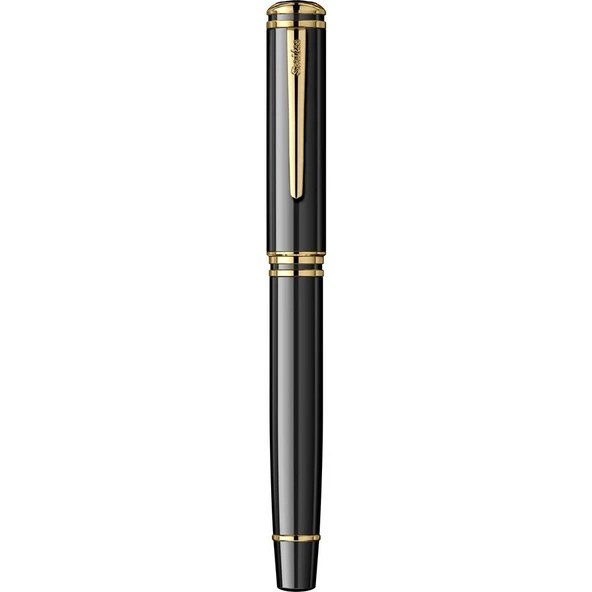 SCRIKSS FORTUNE ROLLER KALEM SIYAH ALTIN - Resim 3