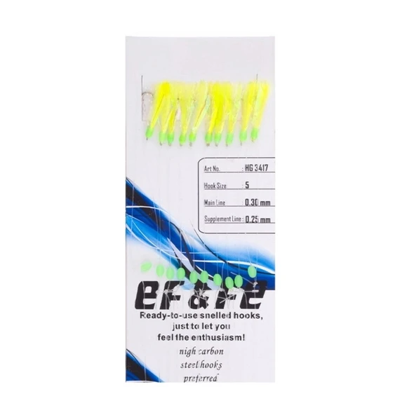 Effe HG3417 10'lu Sabiki Çapari No:9 Renk:3417 ürün görseli 1