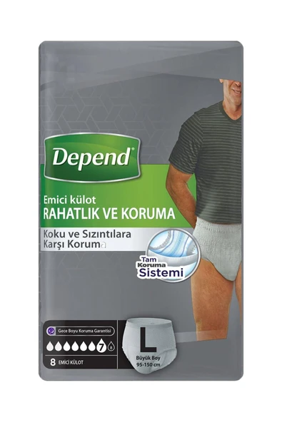 Emici Külot Erkek Büyük 8'li ürün görseli 1