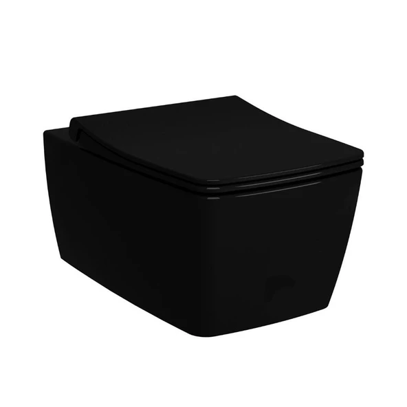 VitrA Metropole Rim-ex Asma Klozet Siyah 7672B070-0559 ürün görseli 1