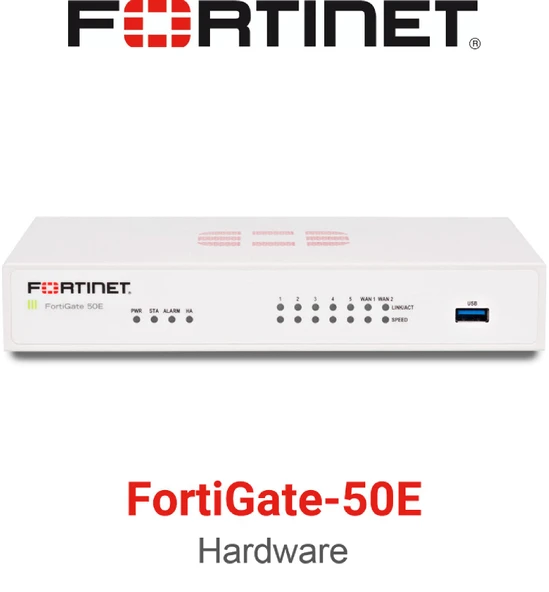 Fortinet FortiGate FG 50E Firewall  Lisanssız (Sadece Donanım) ürün görseli 1