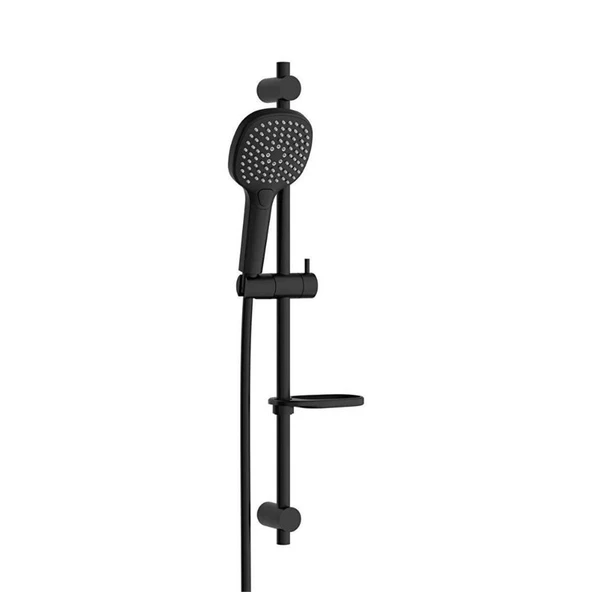 Artema Bliss Square 3F Sürgülü El Duşu Takımı Mat Siyah A4577536 ürün görseli 1