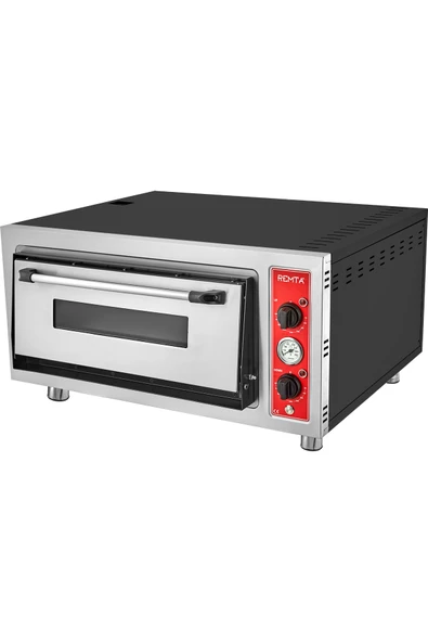 4'lü Elektrikli Profesyonel Pizza Fırını (220V - MONOFAZE) 62x62 Cm - S17 ürün görseli 1