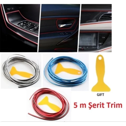 Araba Dekorasyon 5 Metre Şerit Trim ürün görseli 1