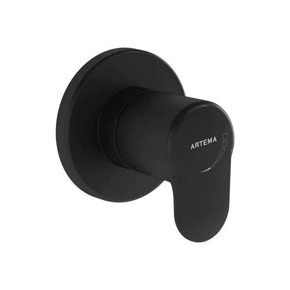Artema Root Round Ankastre Stop Valf Sıva Üstü Siyah A4273036 ürün görseli 1