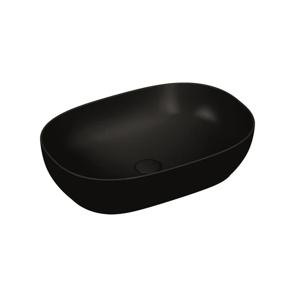 VitrA Outline Çanak Lavabo Mat Siyah 60 cm 5995B483-0016 ürün görseli 1