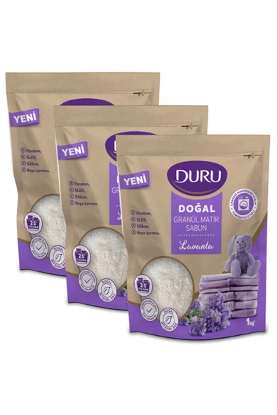 Duru Granül Matik Sabun Lavanta 1 Kg x 3 Adet ürün görseli 1