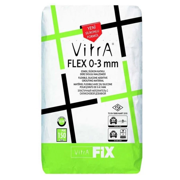 VitrA Vıtrafıx Flex 0-3 Mm Koyu Gri 20 Kg F24301420 ürün görseli 1