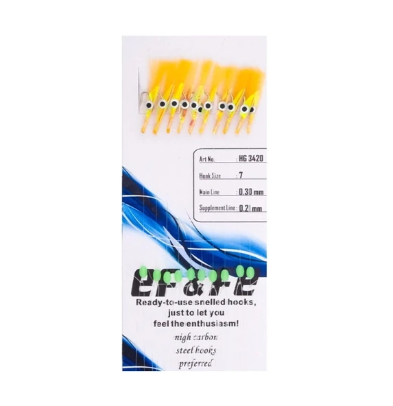 Effe HG3420 10'lu Sabiki Çapari No:9 Renk:3420 ürün görseli 1