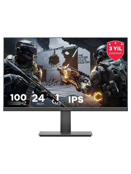 Fazeon X24F100 23.8" 1 ms Full HD IPS 100 Hz Oyuncu Monitörü ürün görseli 1