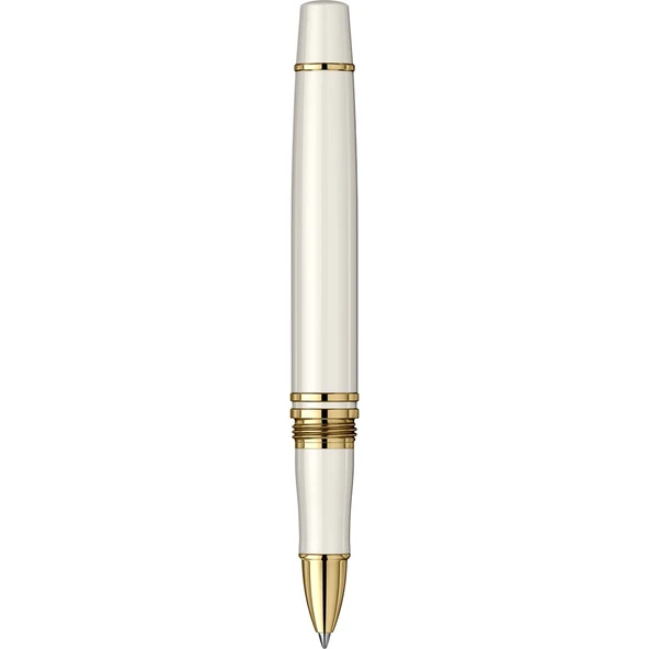 SCRIKSS FORTUNE ROLLER KALEM BEYAZ ALTIN - Resim 5