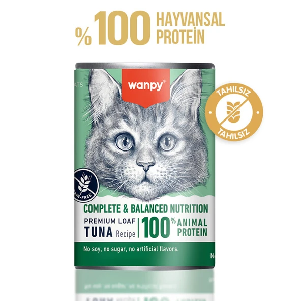 Wanpy Ton Balıklı Yetişkin Kedi Konserve 375 Gr ürün görseli 1