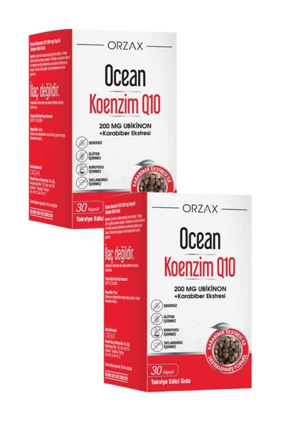 Ocean Koenzim Q10 200 mg 30 Kapsül x 2 Adet ürün görseli 1