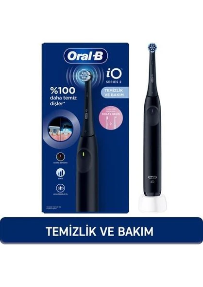Oral-B iO 2 Siyah Şarjlı Diş Fırçası ürün görseli 1