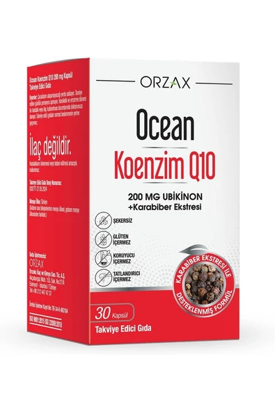 Ocean Koenzim Q10 200 mg 30 Kapsül ürün görseli 1