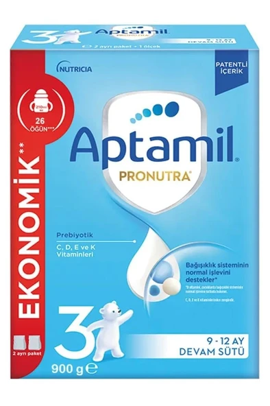 Aptamil Pronutra 3 Devam Sütü 900 gr 9-12 Ay ürün görseli 1