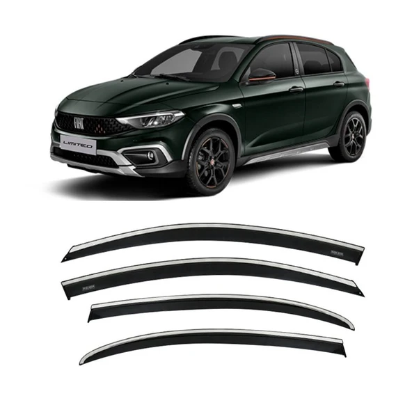 Fiat Egea Cross Kromlu Cam Rüzgarlığı Niken 2019+ sonrası uyumlu ürün görseli 1