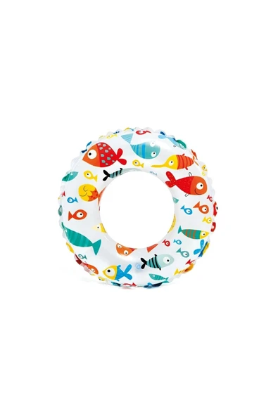 Havuz-Deniz  Baskılı Simit 61 cm - 6-10 Yaş - Balık Desenli ürün görseli 1