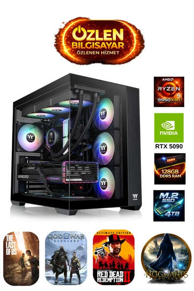 XXL3 Ultimate Ryzen 9 9950X3D 128GB DDR5 Ram 4TB M.2 SSD RTX 5090 32GB Üst Seviye Sistem ürün görseli 1