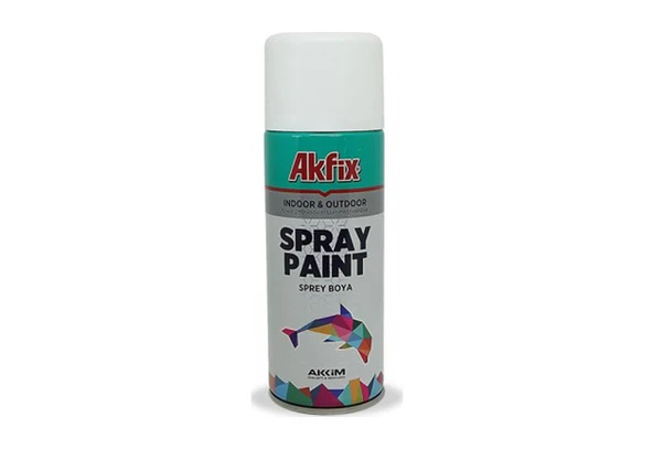 Akfix Sprey Boya Mat Beyaz 400Ml Sp423123 ürün görseli 1