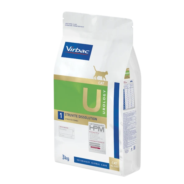 virbac Urology  U1  - Struvite Dissolution Cat Food 3kg ürün görseli 1