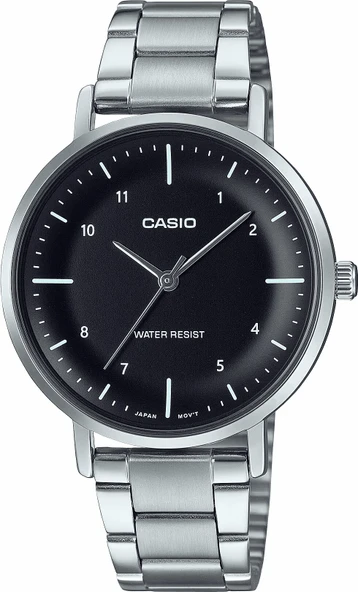 Casio LTP-VT03D-1BDF Quartz Çelik Gri Siyah Kadran 34 mm Kadın Kol Saati ürün görseli 1