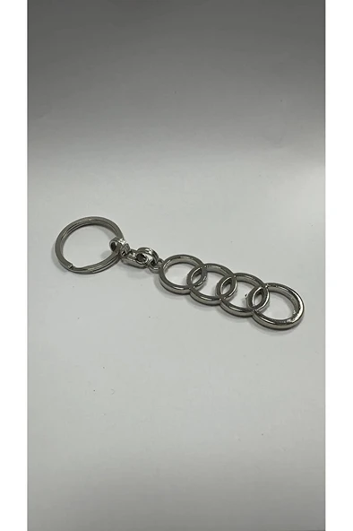 AUDİ Uyumlu Halka Metal Anahtarlık Araba Anahtarlığı ürün görseli 1
