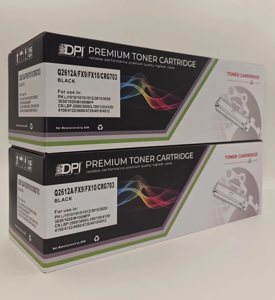 HP 12A Q2612A Muadil Toner * 2 Li Paket ürün görseli 1