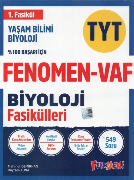 Fenomen-Vaf TYT Biyoloji Fasikülleri - Resim 2