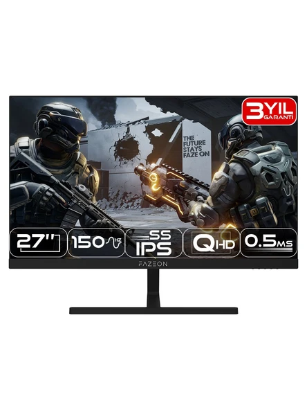 Fazeon X27F166QB 27" 0.5 ms 2K IPS 150 Hz Oyuncu Monitörü ürün görseli 1