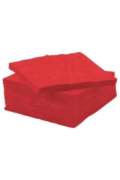 IKEA Fantastısk Peçete Kırmızı 24x24 Cm 50 Adet ürün görseli 1