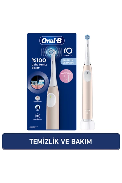 Oral B İO 2 Şarjlı Diş Fırçası Pembe ürün görseli 1