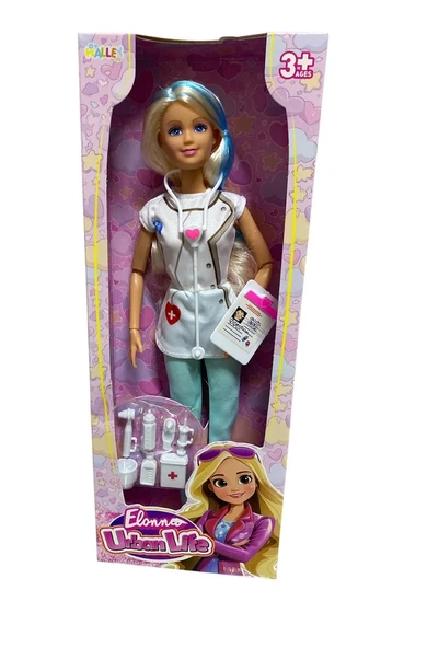 30 cm 9 Parça Eklemli Doktor Bebek 8245 ürün görseli 1