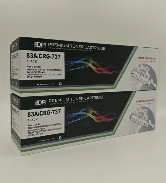 HP 83A-CF283A Muadil Toner *2 Li Paket ürün görseli 1