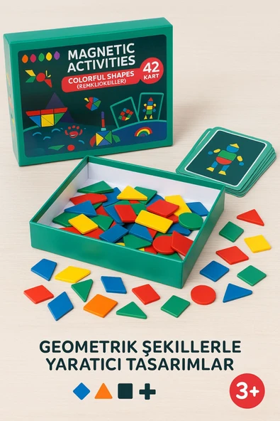 Magnetik Yapboz Dünyası Maynetik – 90 Parça + 42 Kart ürün görseli 1