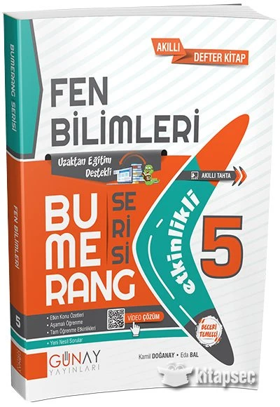 BUMERANG 5.SINIF FEN BİLİMLERİ ETKİNLİKLİ SORU BANKASI ürün görseli 1