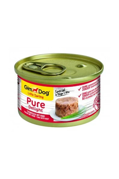 Gimdog Pure Delight Ton Balıklı Ve Biftekli Köpek Konservesi 85gr ürün görseli 1