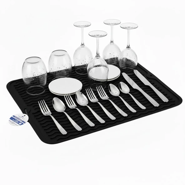 40x30 Cm Bar Lastiği Silikon Kahve Makinesi Pedi Tamper Ve Bulaşık Kurutma Matı Bulaşık Pedi ürün görseli 1