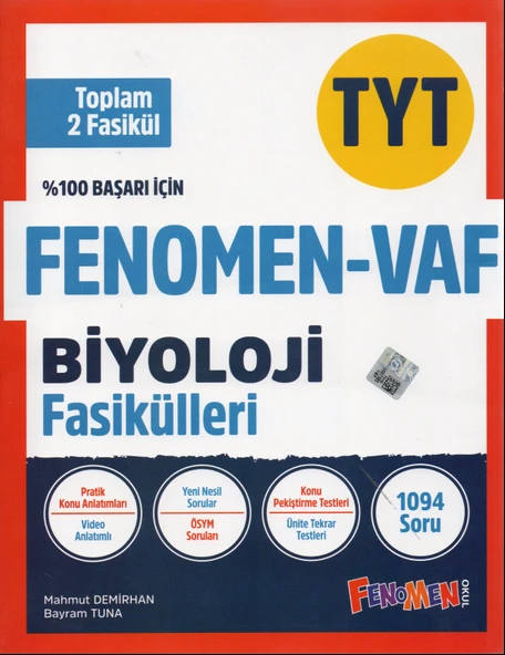 Fenomen-Vaf TYT Biyoloji Fasikülleri ürün görseli 1