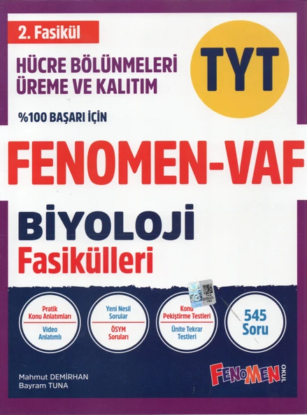 Fenomen-Vaf TYT Biyoloji Fasikülleri - Resim 3