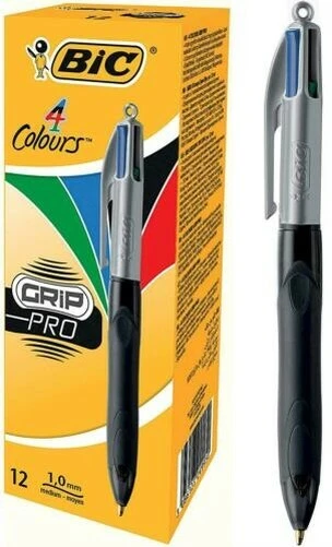 Bic Tükenmez Kalem 4 Colours Grip Pro 12 Li Kutu 8922931 ürün görseli 1