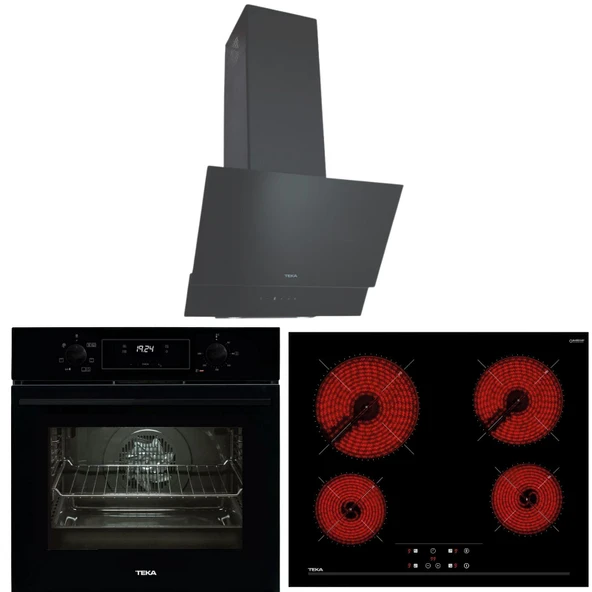 Teka Ankastre Set Siyah (TZ 6415 - HAK 625 BK Börek Şefim - Atv 60 Bk) ürün görseli 1