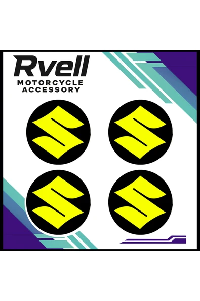 RVELL SUZUKİ UYUMLU KORUMA TAKOZU DAMLA STİCKER 4 LÜ 04 ürün görseli 1