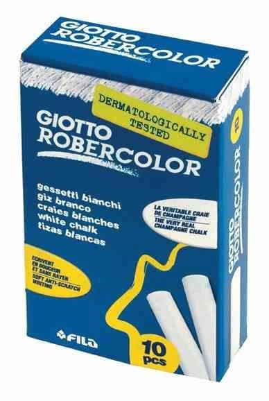 Giotto Robercolor Tozsuz Tebeşir 10'lu Paket Beyaz ürün görseli 1