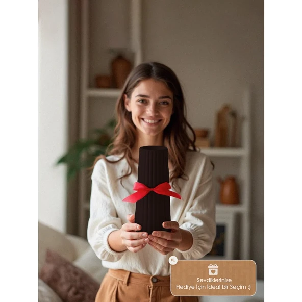 Modern Dekoratif Vazo – Minimalist Tasarım, 18  cm  , Çok Amaçlı Dekoratif Vazo (Renk Seçenekli) Özel Üretim ürün görseli 1