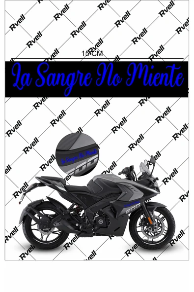 Rvell Sticker La sangre no miente yazı ürün görseli 1